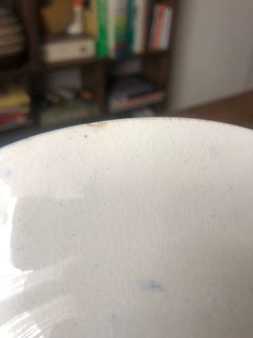 BLUE AND WHITE "ABBEY 1790 " BOWL/PLATE